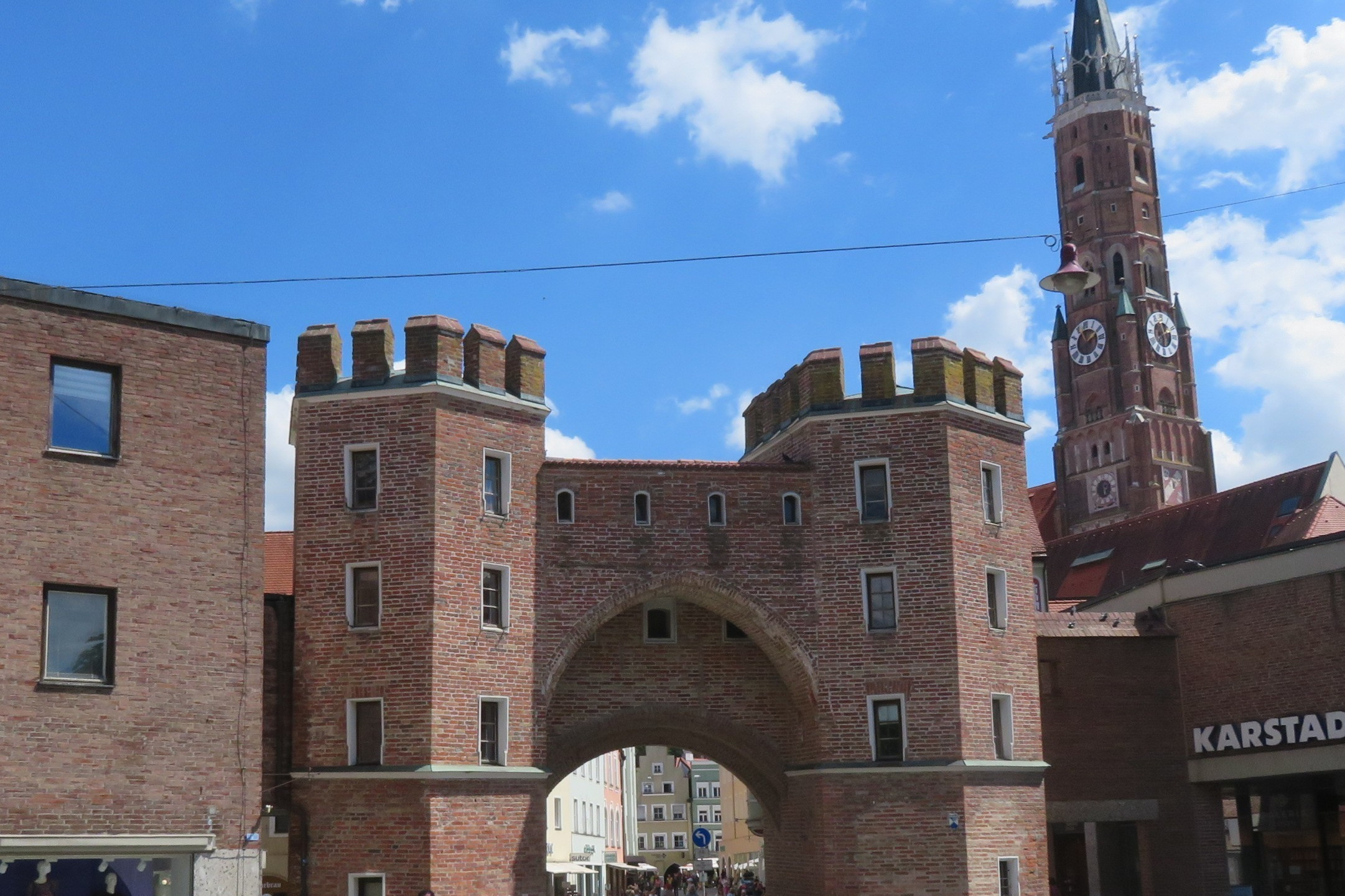 Bild vom L&auml;ndtor in Landhut, eines der Wahrzeichen der Stadt