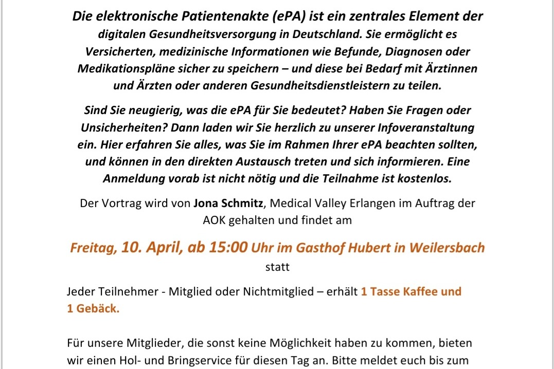 Am 10.04.2026 ab 15 Uhr findet wieder unser Fr&uuml;hjahrstreffen statt.