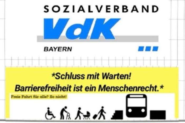 Schluss mit Warten! Bauzaun mit Beschilderung