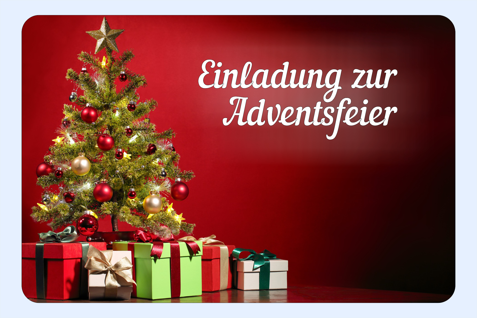 Christbaum mit Geschenken