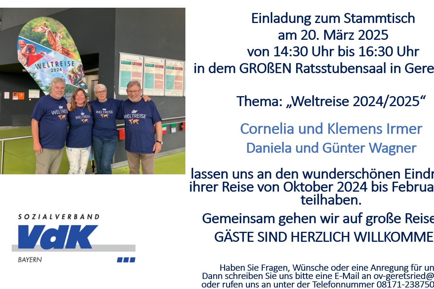 „Weltreise 2024/2025“ „Weltreise 2024/2025“