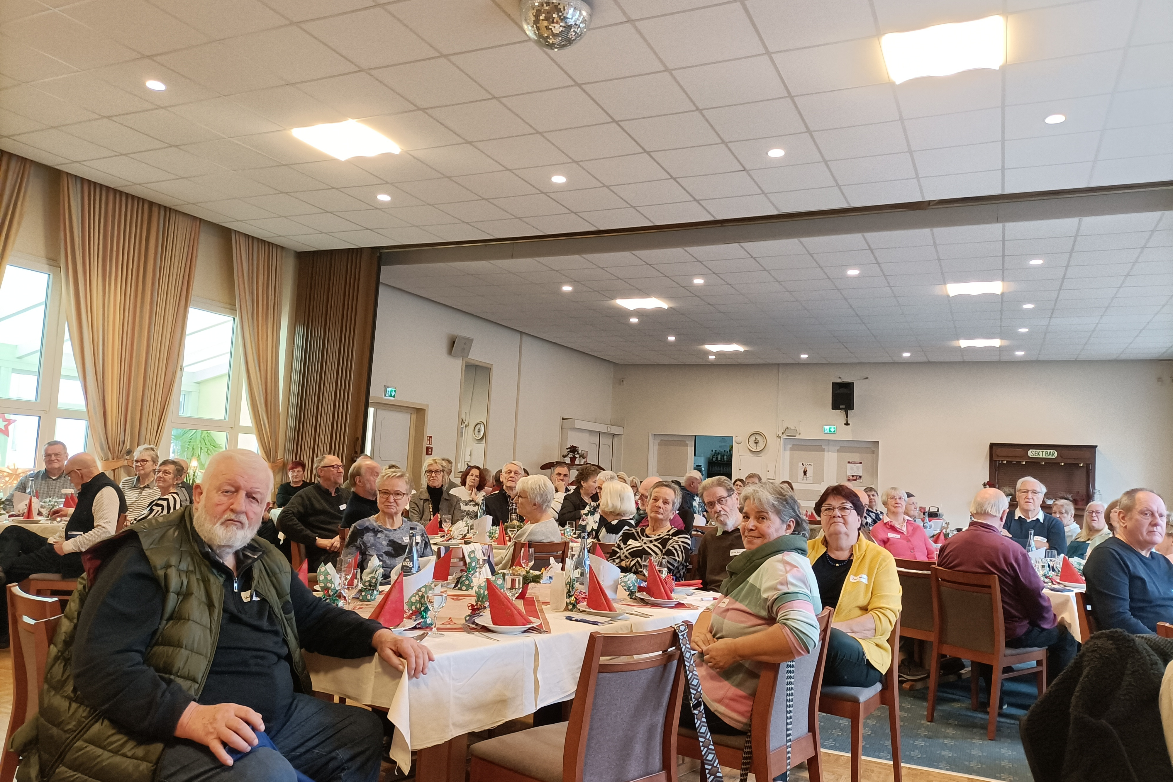 VdK-Mitglieder bei der Weihnachtsfeier