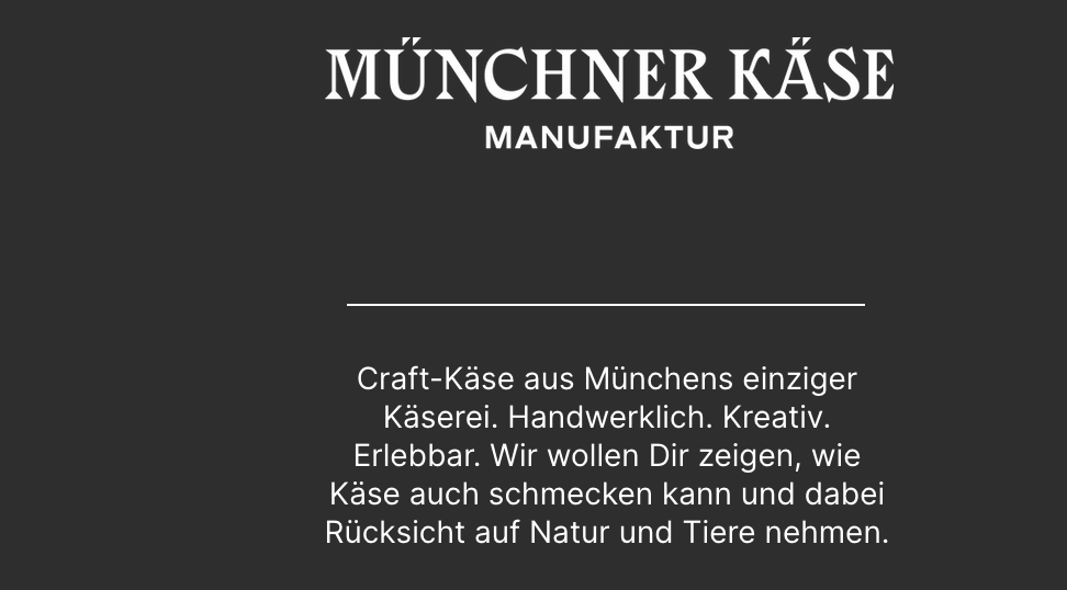 Bild zeigt Logo der Münchner Käsemanufaktur