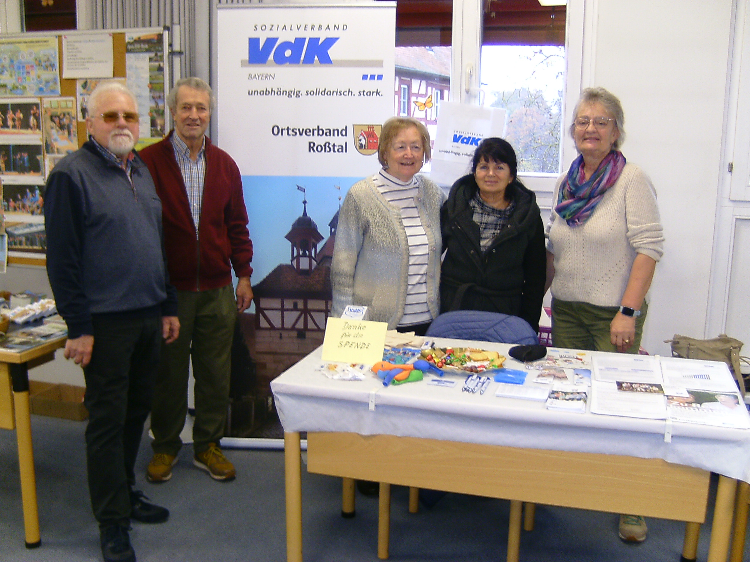 v.l.: Karl-Heinz Neubauer, Karl Schwarz, Inge Hartmann, Julia Häußler, Marion Schwarz