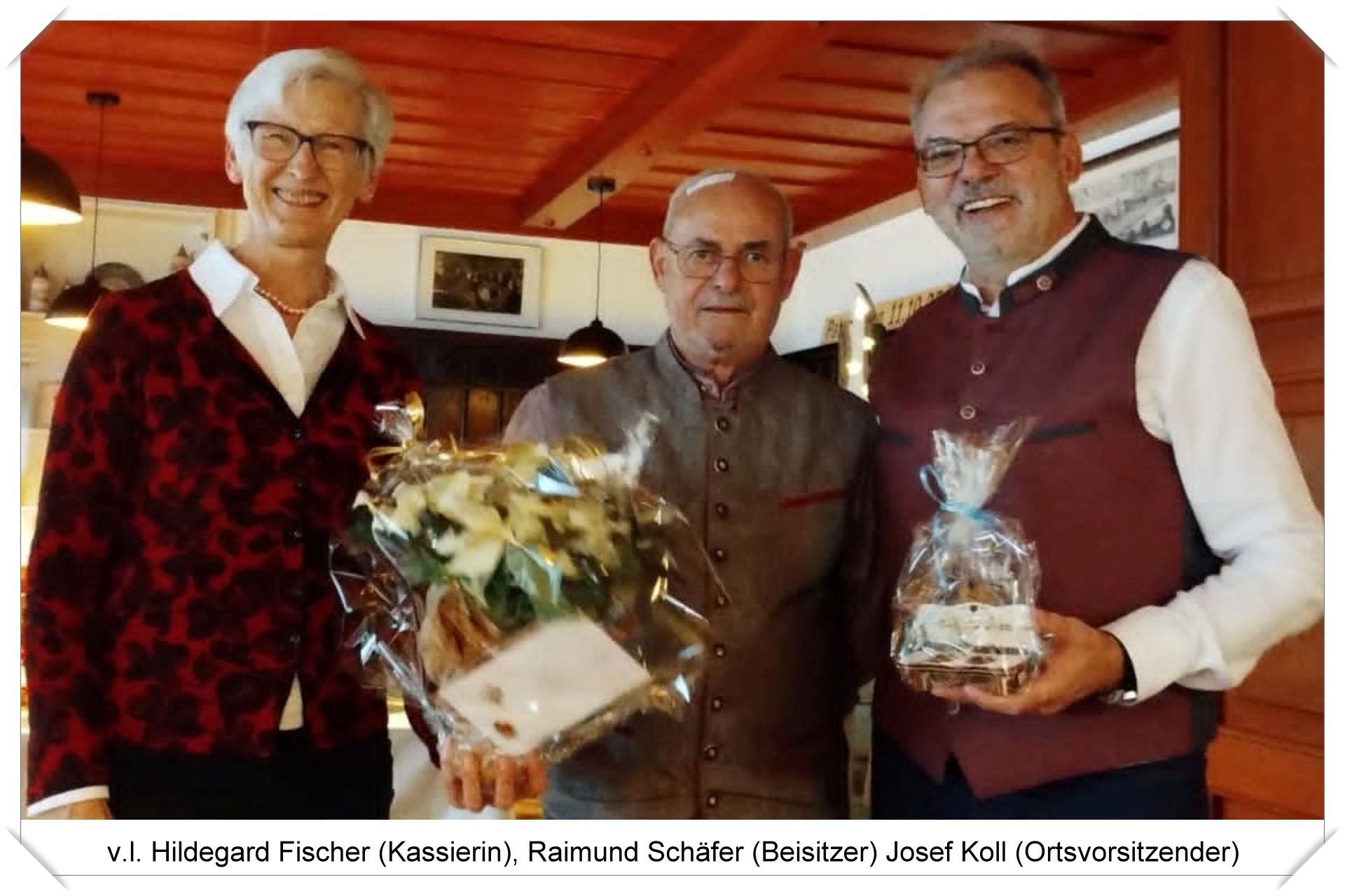 Geschenke an den Ortsvorsitzenden