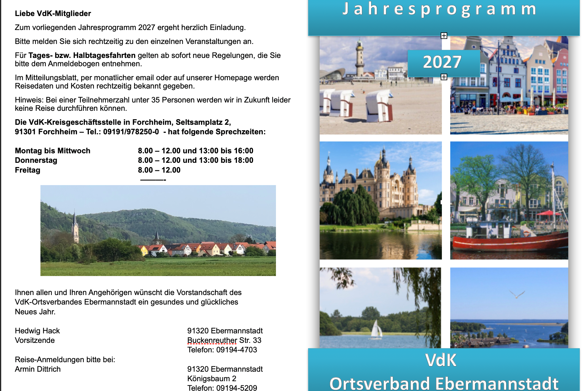 Jahresprogramm 2027 Jahresprogramm 2027