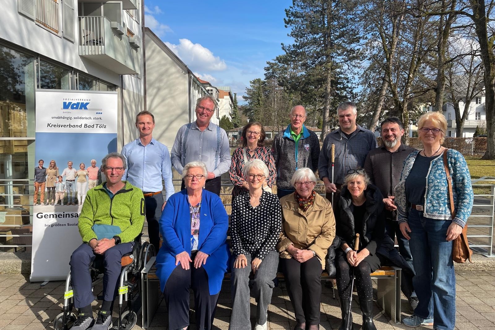 Das Bild zeigt die neue VdK-Vorstandschaft im Ortsverband T&ouml;lzer Land