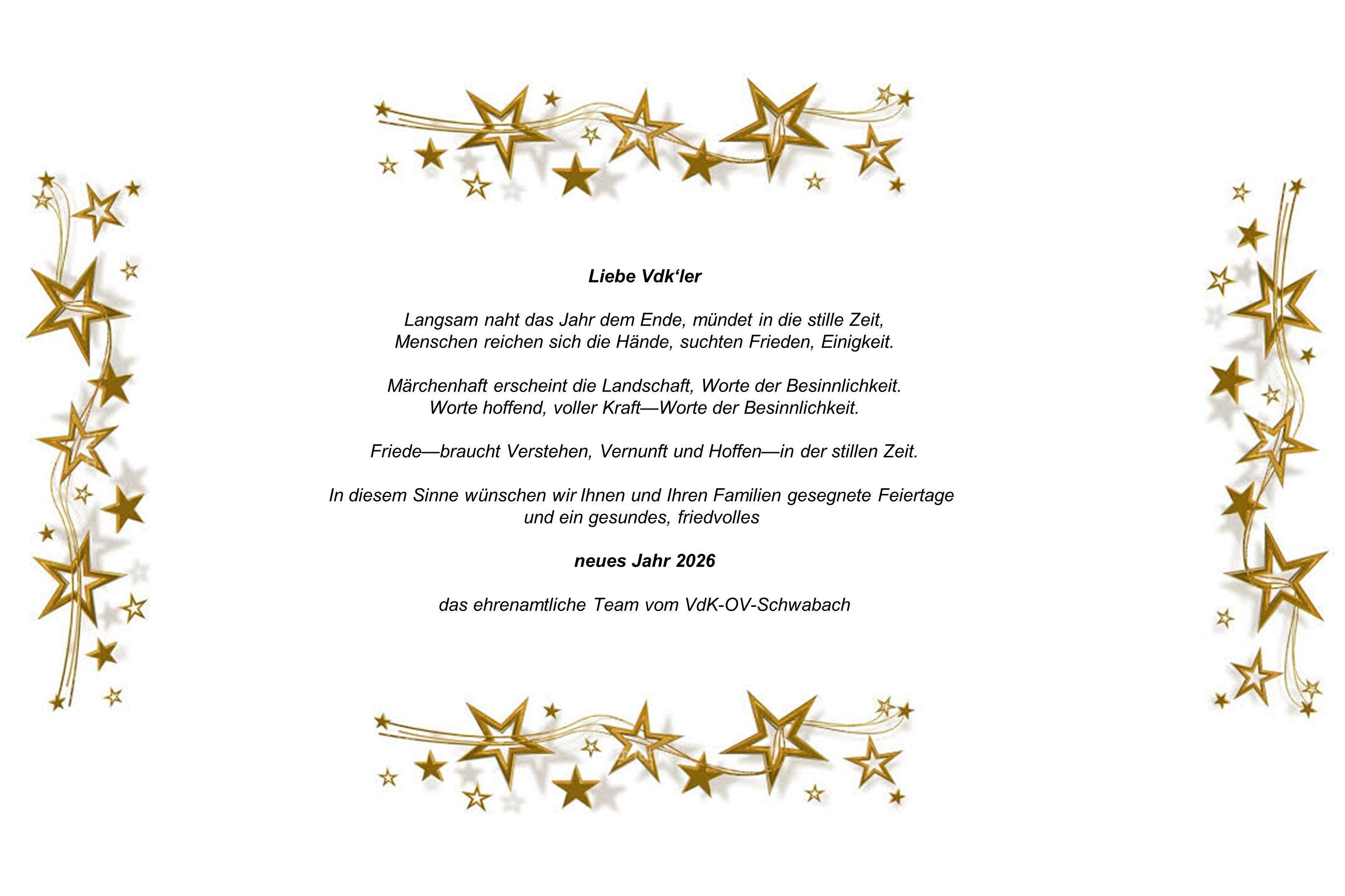 Weihnachts- und Neujahrsgru&szlig;