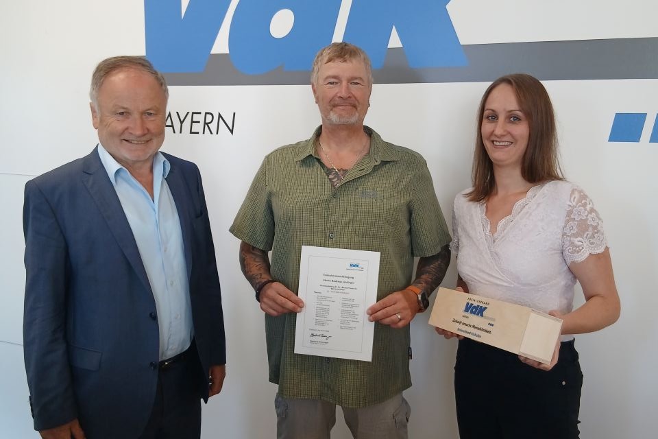 Von links: Wilhelm Wagenpfeil, Andreas Lindinger, Andrea Knott