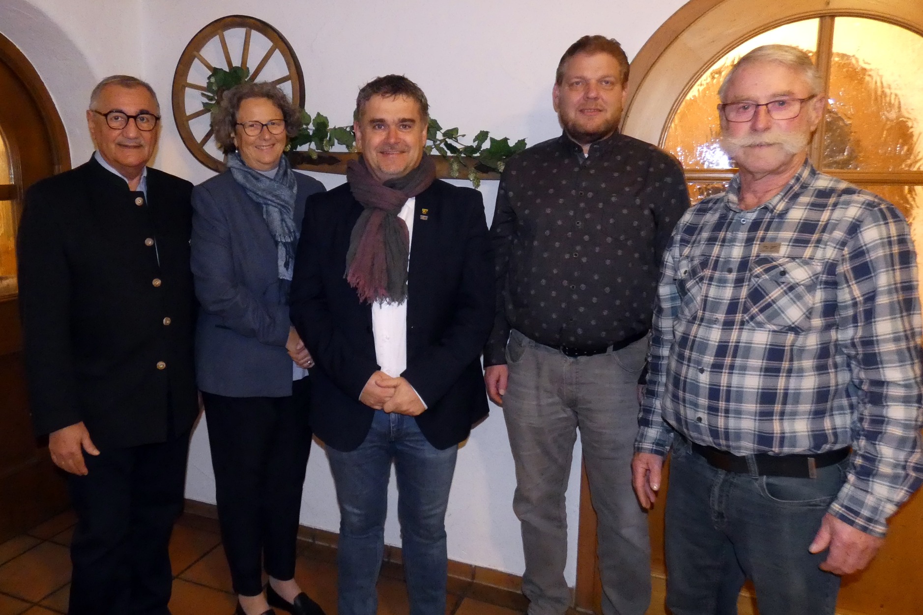 Martin Strobl mit Vertreter des VdK Berchtesgadener Land und des OV Ainring