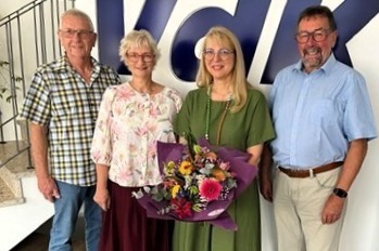 v.r. Heinz Heeg, Christiane Matt Gehlert, Kerstin Wilson, Karl Heinz Jahn