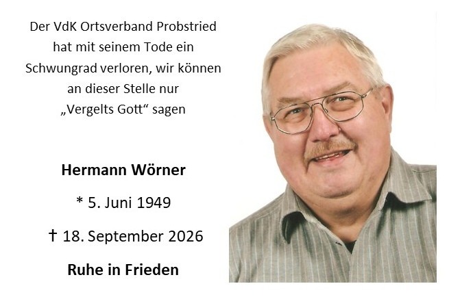 Nachruf Hermann W&ouml;rner