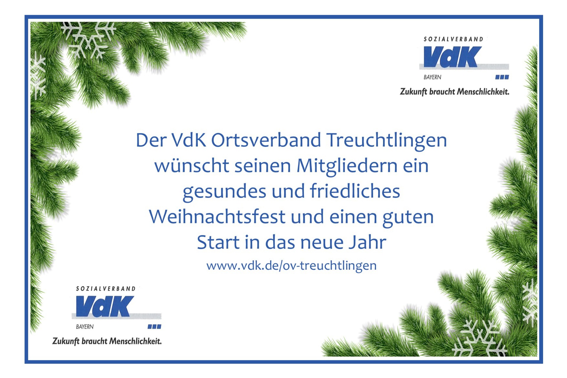 Weihnachtsgru&szlig; des Ortsverbandes 2025