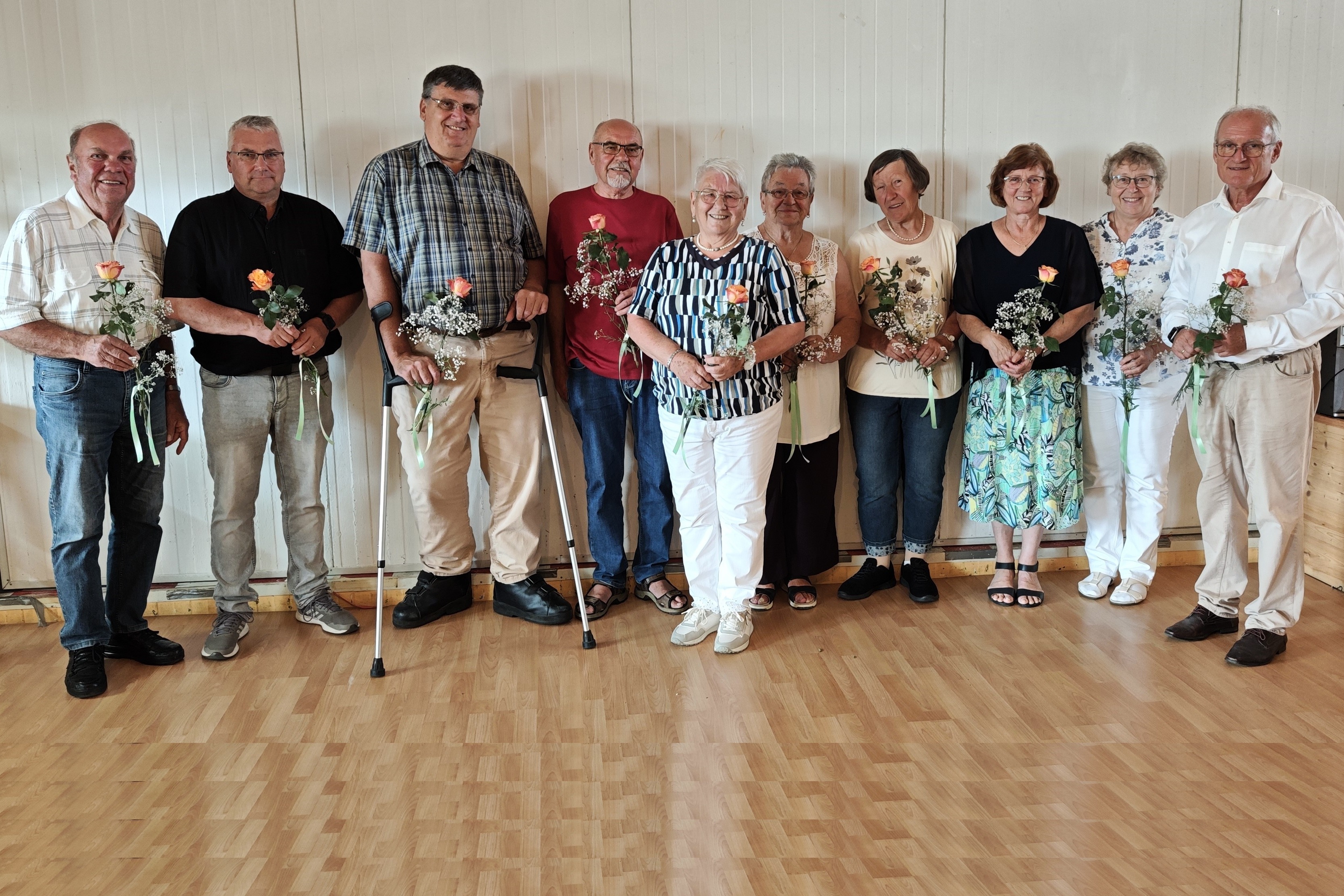 Vorstandschaft mit Kreisfunktion&auml;ren und B&uuml;rgermeister