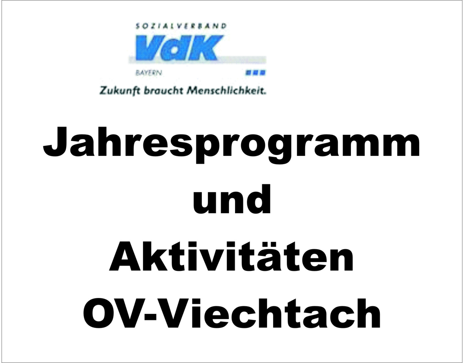 Jahresprogramm 2025 des OV-Viechtach