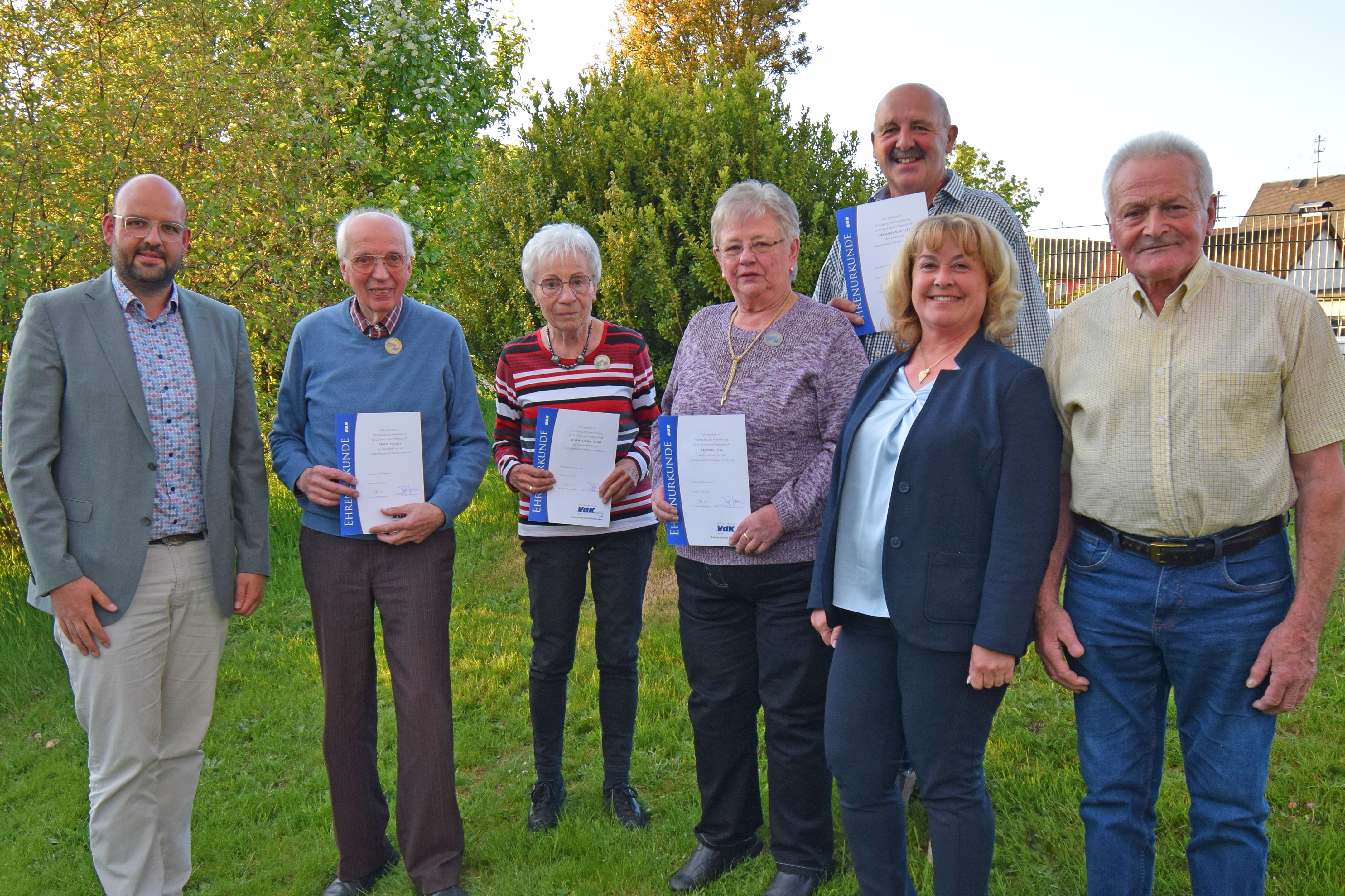 Ein aktiver Ortsverband ehrt seine Mitglieder