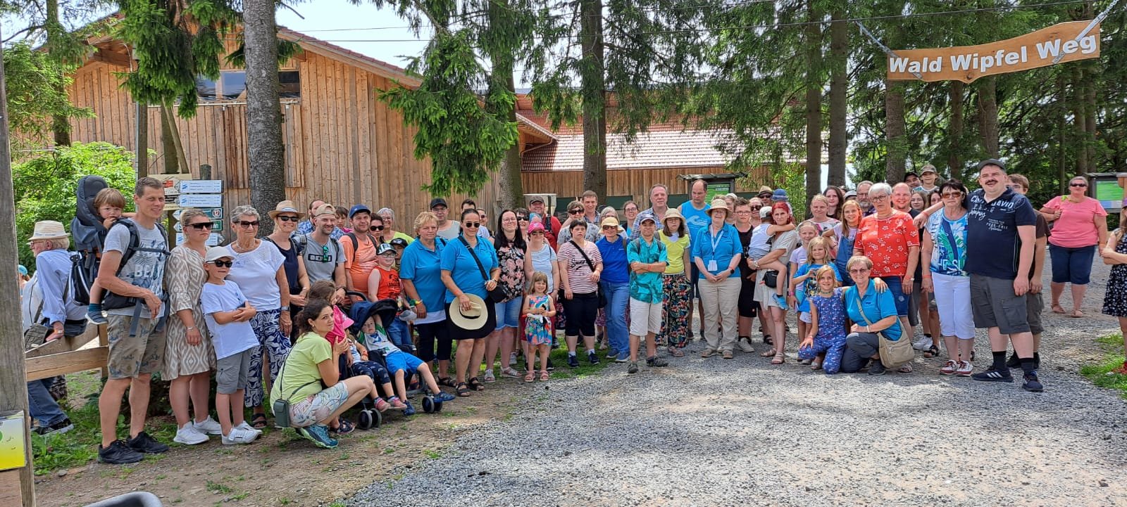 Teilnehmer am inklusiven Familientag