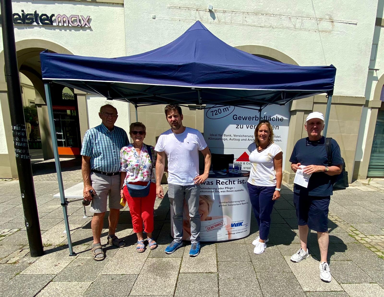 Infostand auf dem Marktplatz