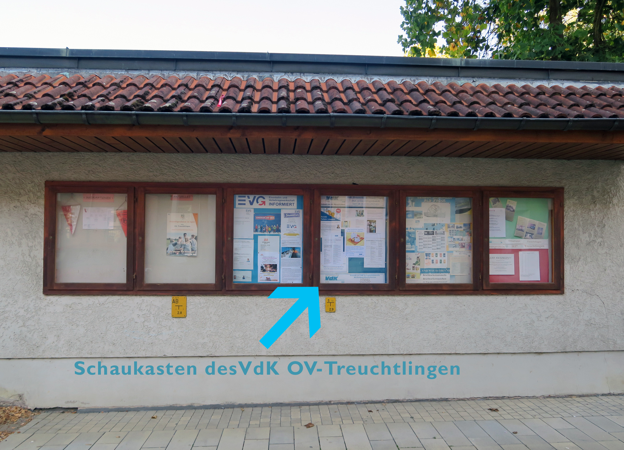 Schaukasten Ortsverband Treuchtlingen