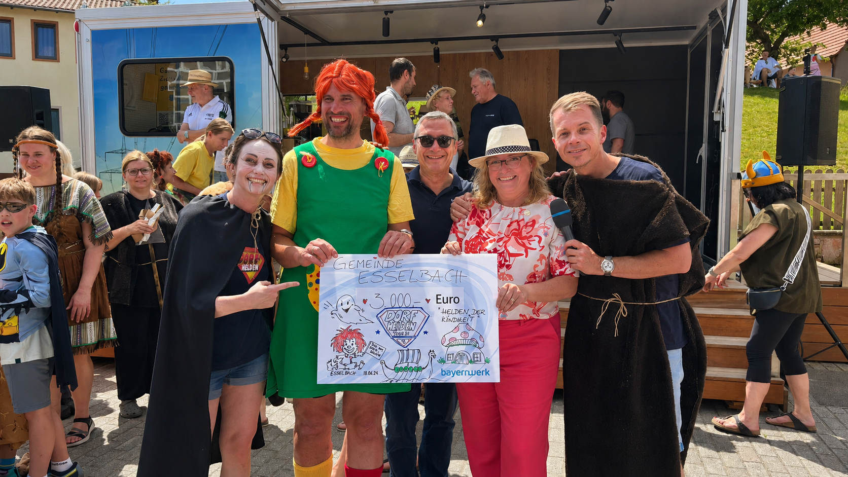 Dorfhelden Bild von der Dorfheldentour 2026 in Esselbach