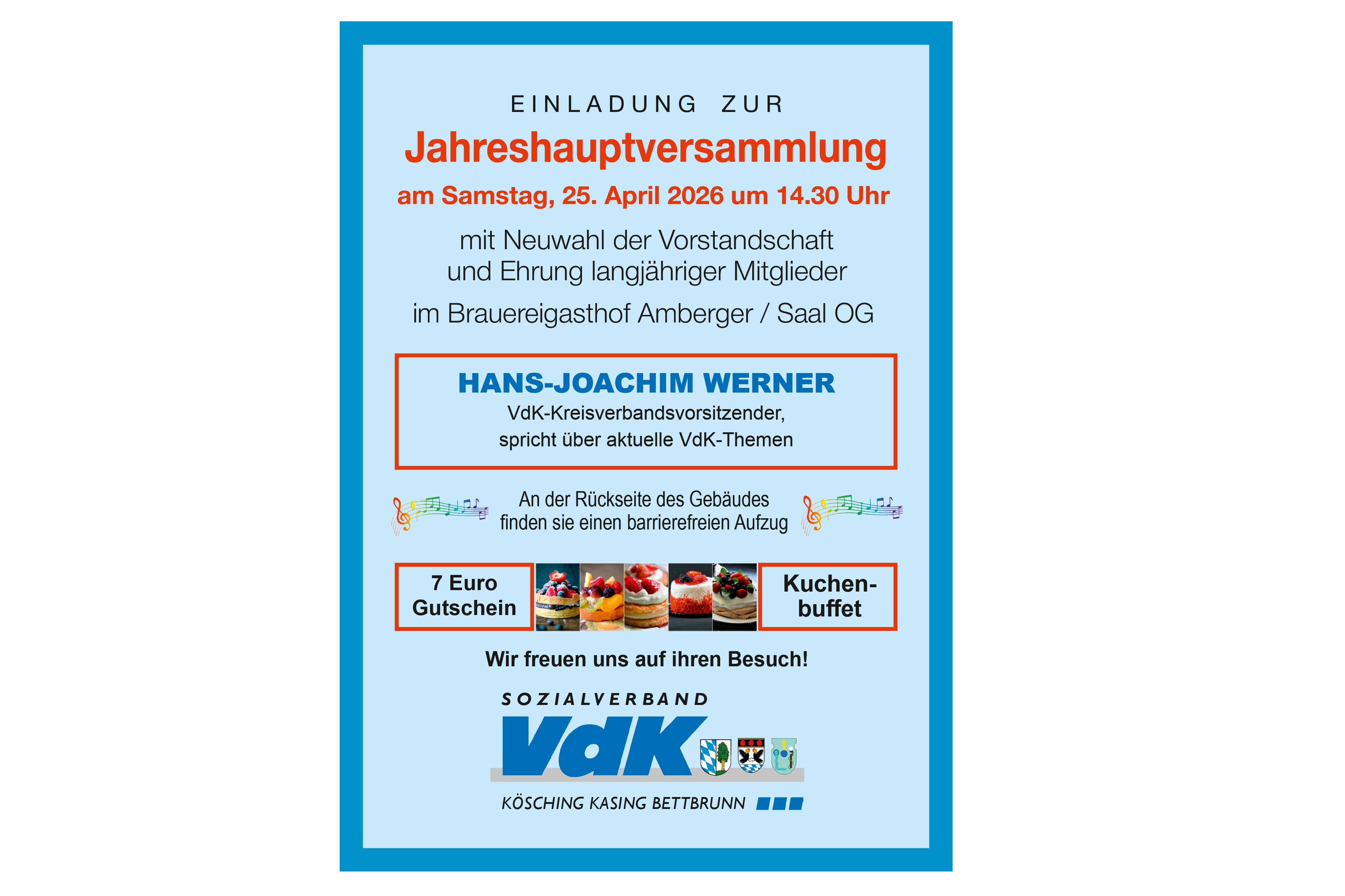 Jahreshauptversammlung 2026 Jahreshauptversammlung 2026